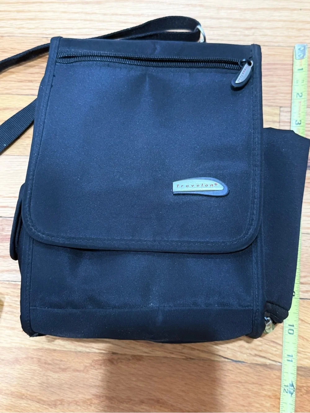 Travelon Black Compact Crossbody Organizer